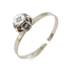 Tuotekuva Valkokultainen timanttisormus 18K, 0,005 ct, 17 mm, 1984