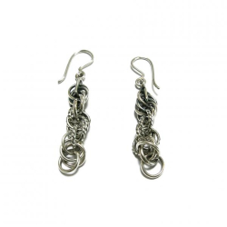 Tuotekuva Setukaisten kääty korvakorut pieni, hopea Kalevala Koru